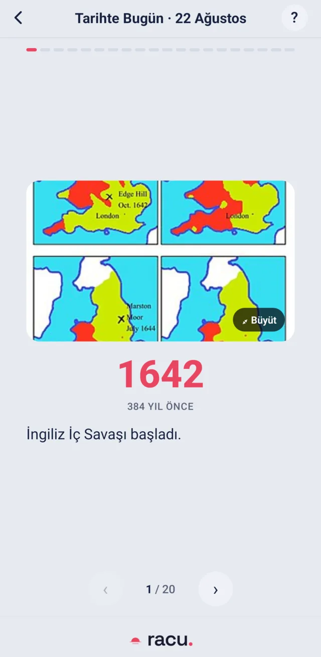 Tarihte Bugün ekranı: 1923 tarihli bir olay ve haritası